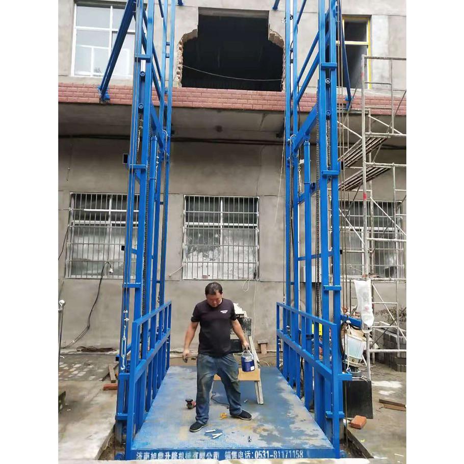 旭鼎SJD 廠房用簡易升降貨梯 導軌電動液壓升降機 載重2噸液壓貨梯